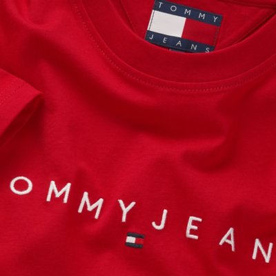 Tee-shirt à manches courtes homme Tjm Reg Linear Logo TOMMY HILFIGER