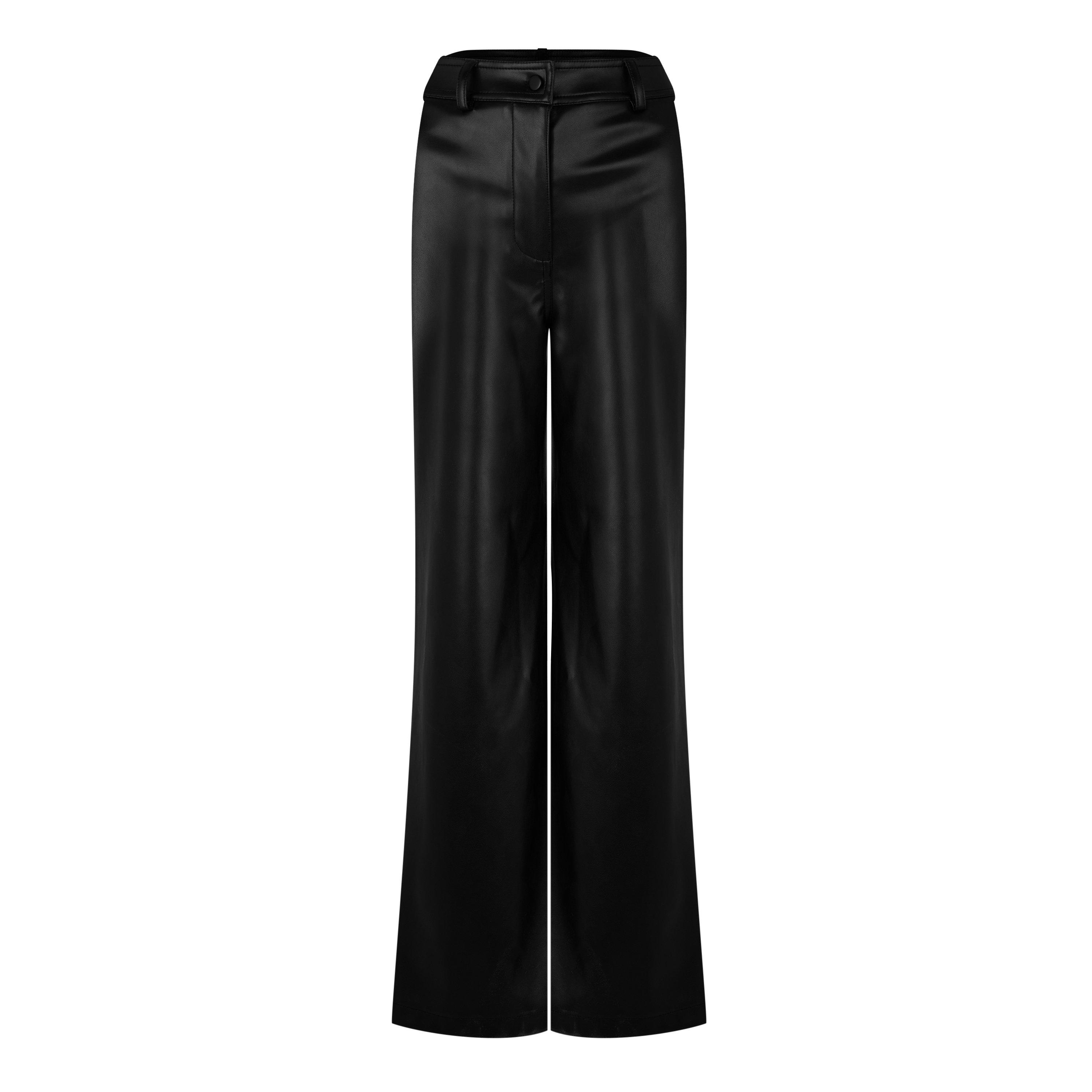 Jack Wills JW Faux Leather Straight Leg Trousers