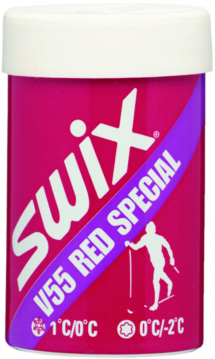 Swix V55 Rød Special Spesielt god på grovkornet snø