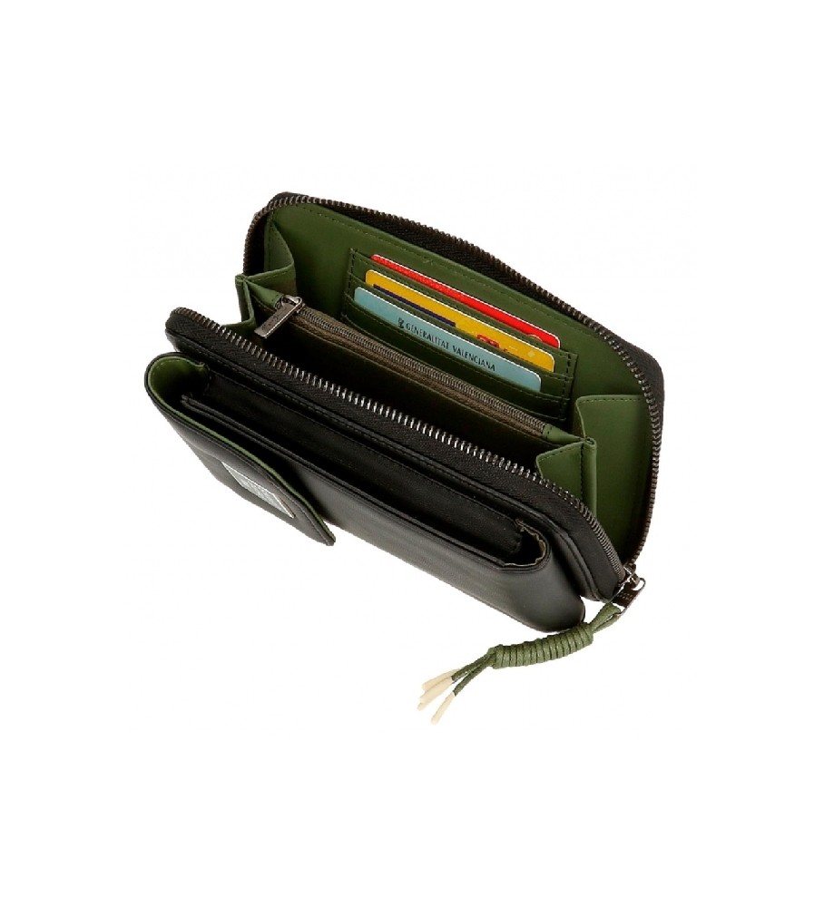 Bolsa de ombro/porta-celular preta Pepe Jeans Bea - 11x20x4cm -