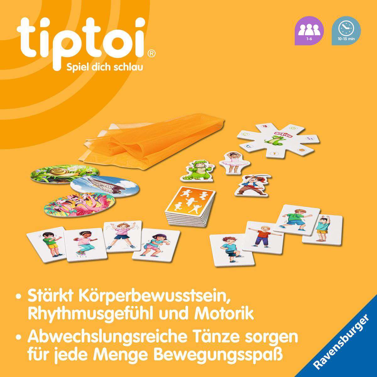 Ravensburger Spiel tiptoi® ACTIVE Kunterbuntes Tanz-Theater