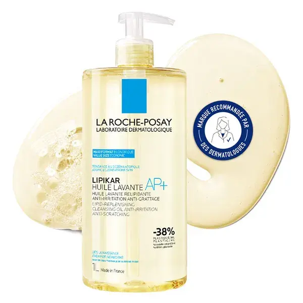 La Roche Posay Lipikar Huile Lavante Ap+ Relipidante Anti-Grattage 1L