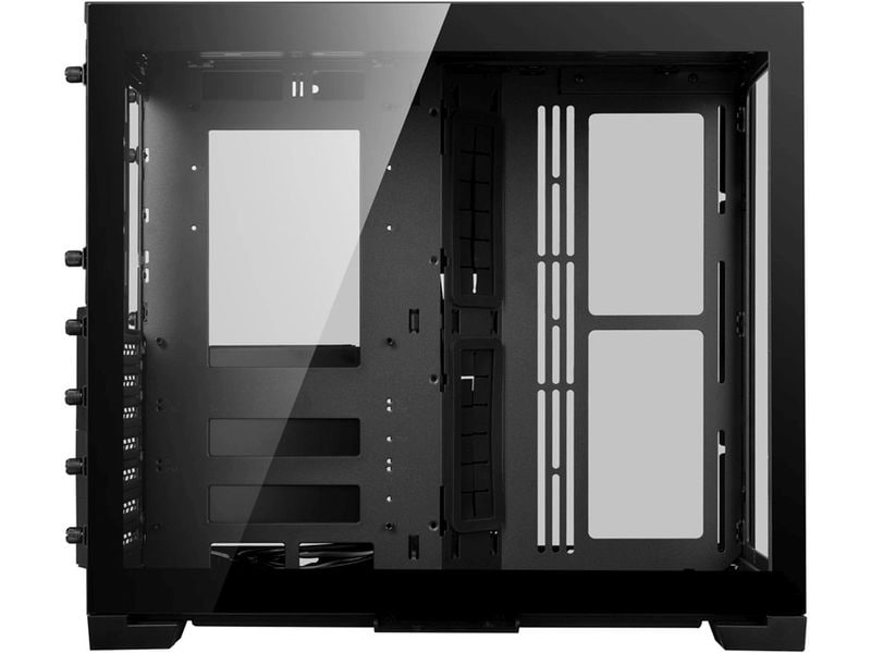 Lian Li PC-Gehäuse O11 Dynamic Mini Schwarz Komplett modularer Midi-Tower mit Sichtfenster