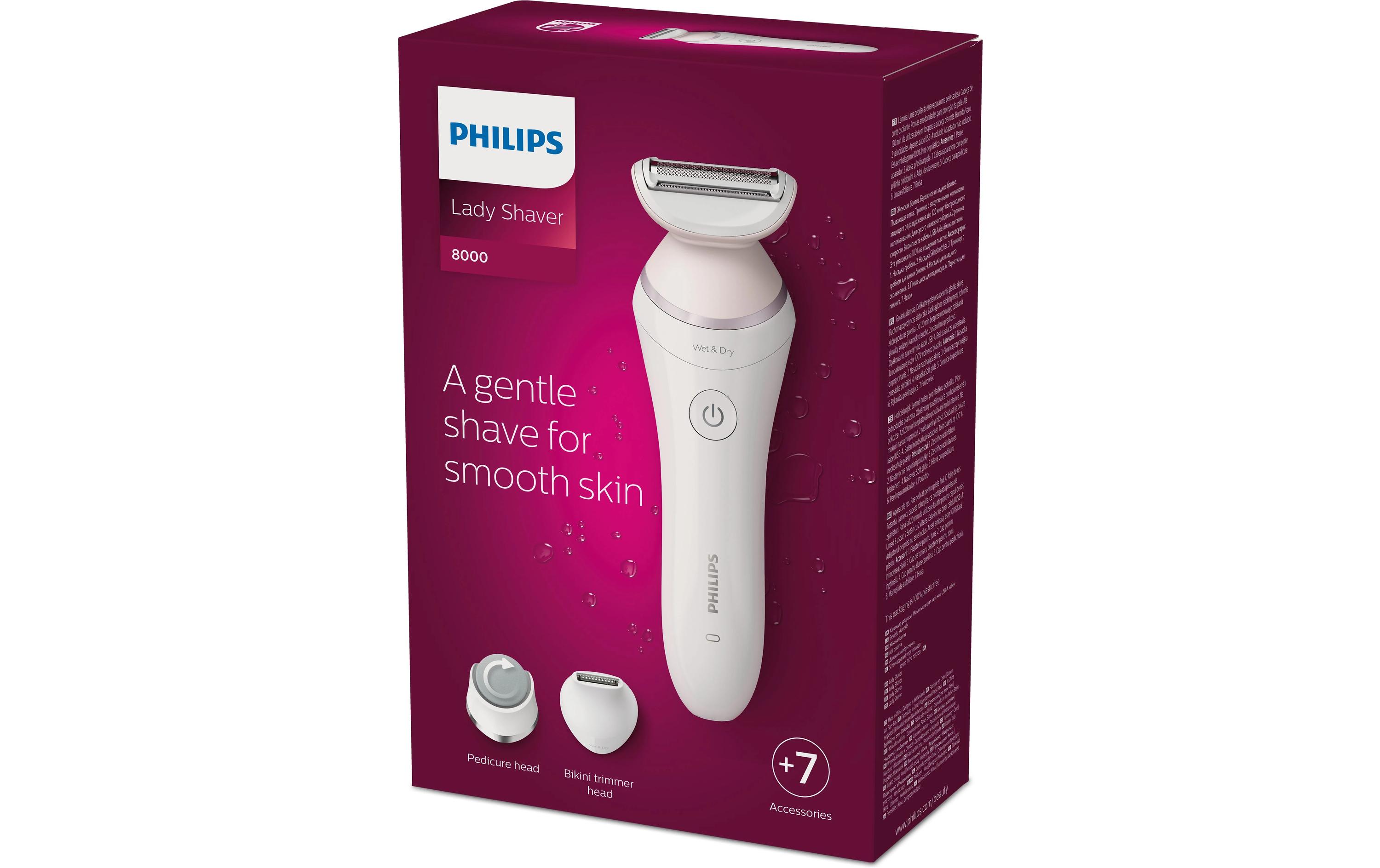 Körperrasierer Lady Shaver Series 8000 BRL176/00Kabelloser Rasierer für Nass- und Trockenrasur