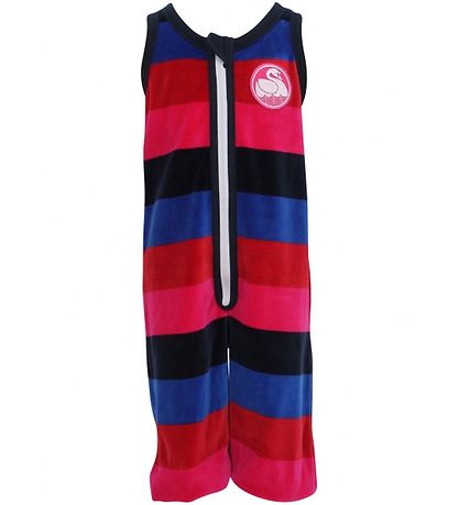 Danefæ Velours Stampler - Rot/Navy/Blau gestreift