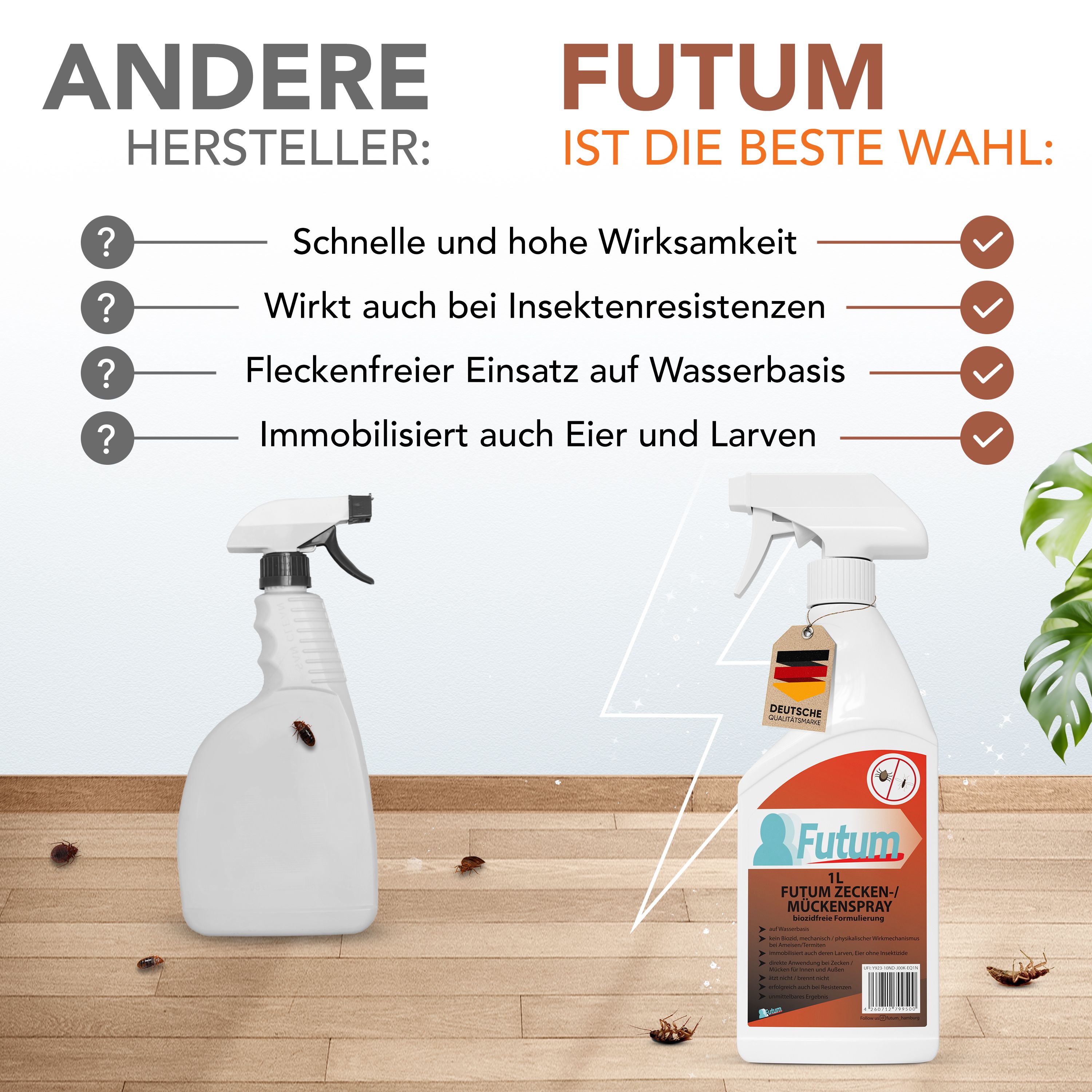 FUTUM 1L Zecken- / Mückenspray