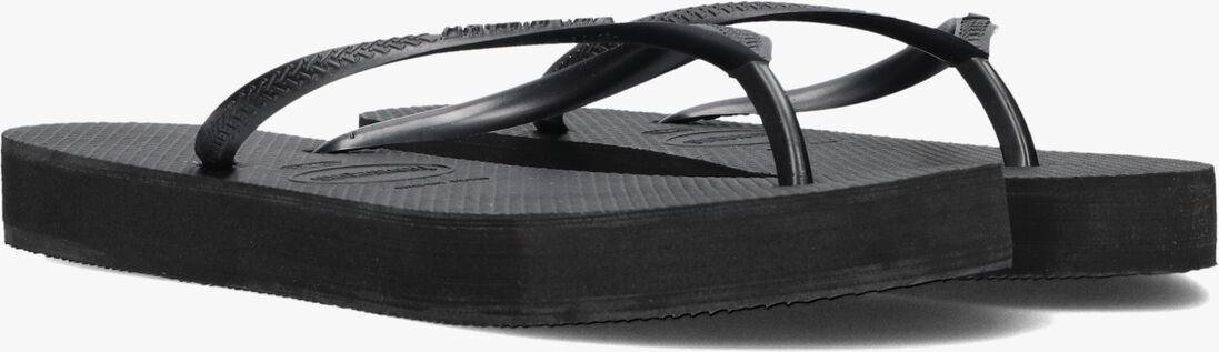 zwarte havaianas teenslippers slim flatform