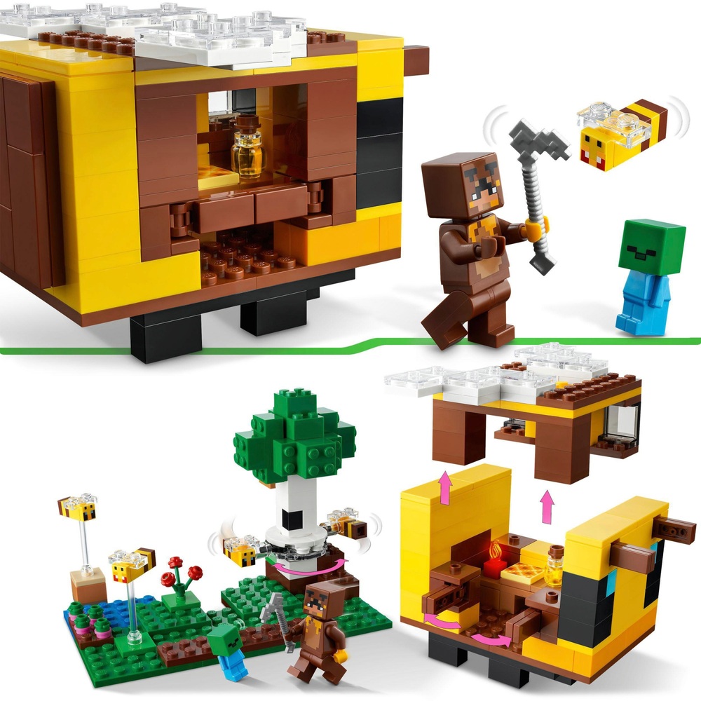 LEGO Minecraft 21241 Das Bienenhaus-Spielhaus-Set