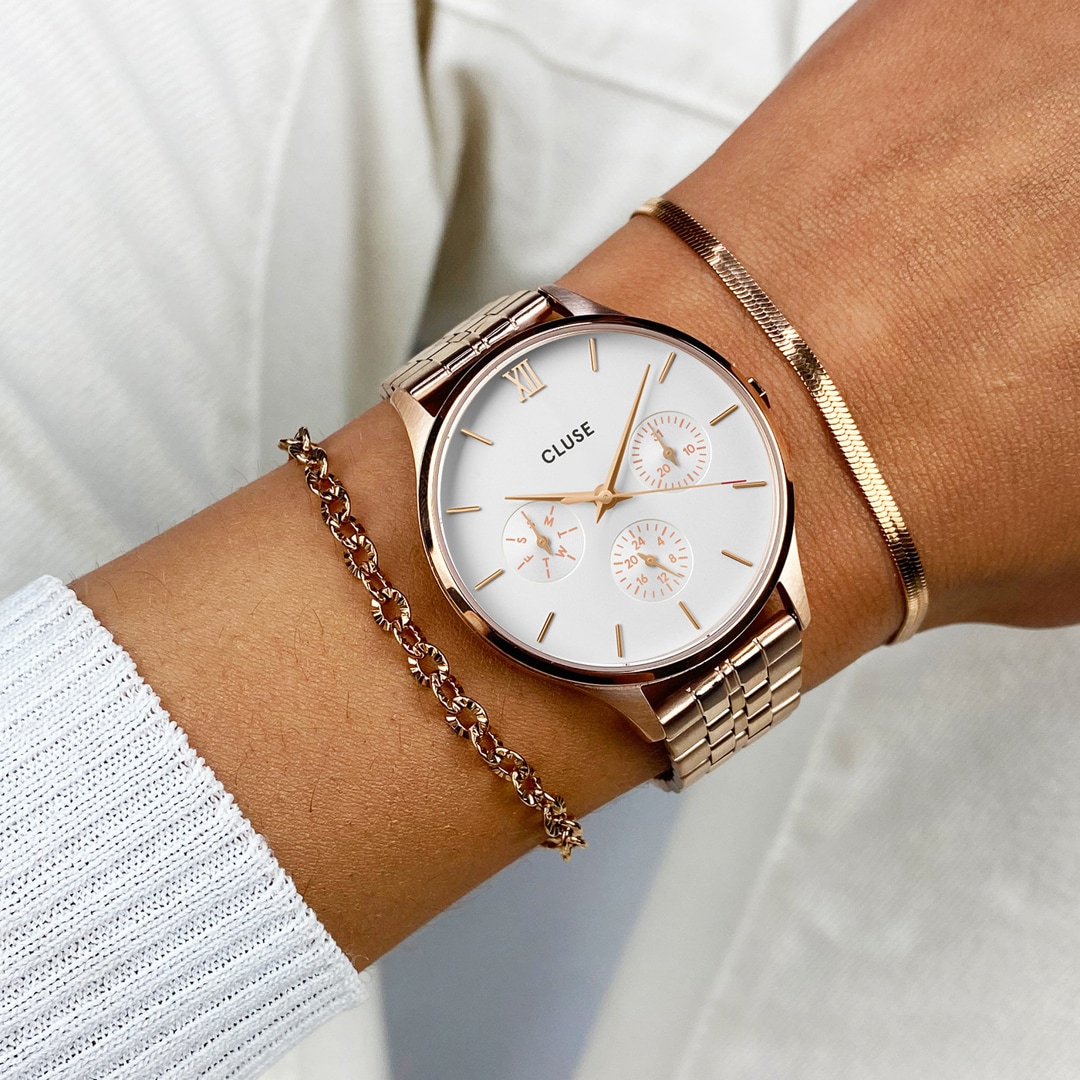 Cluse Minuit Multifunction Rose Gold