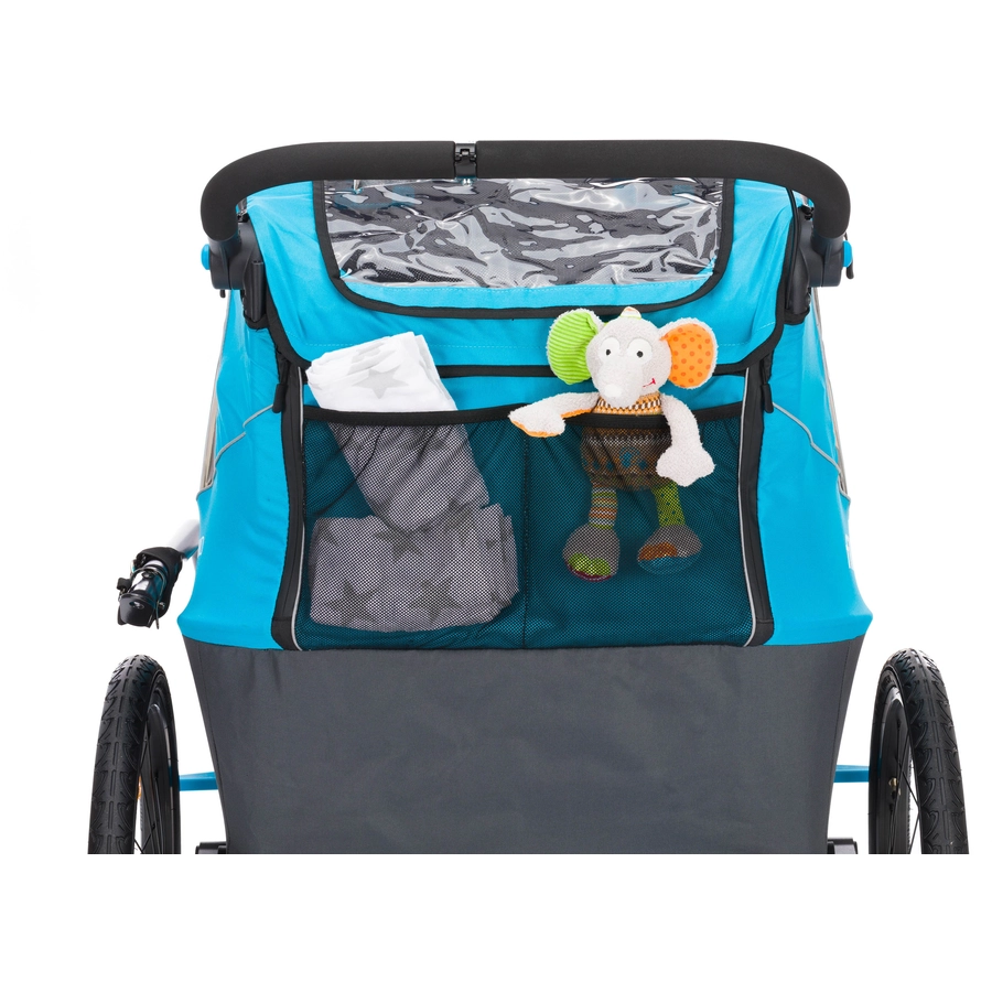 fill Fahrradanhänger Rhino Alu Blau Grau