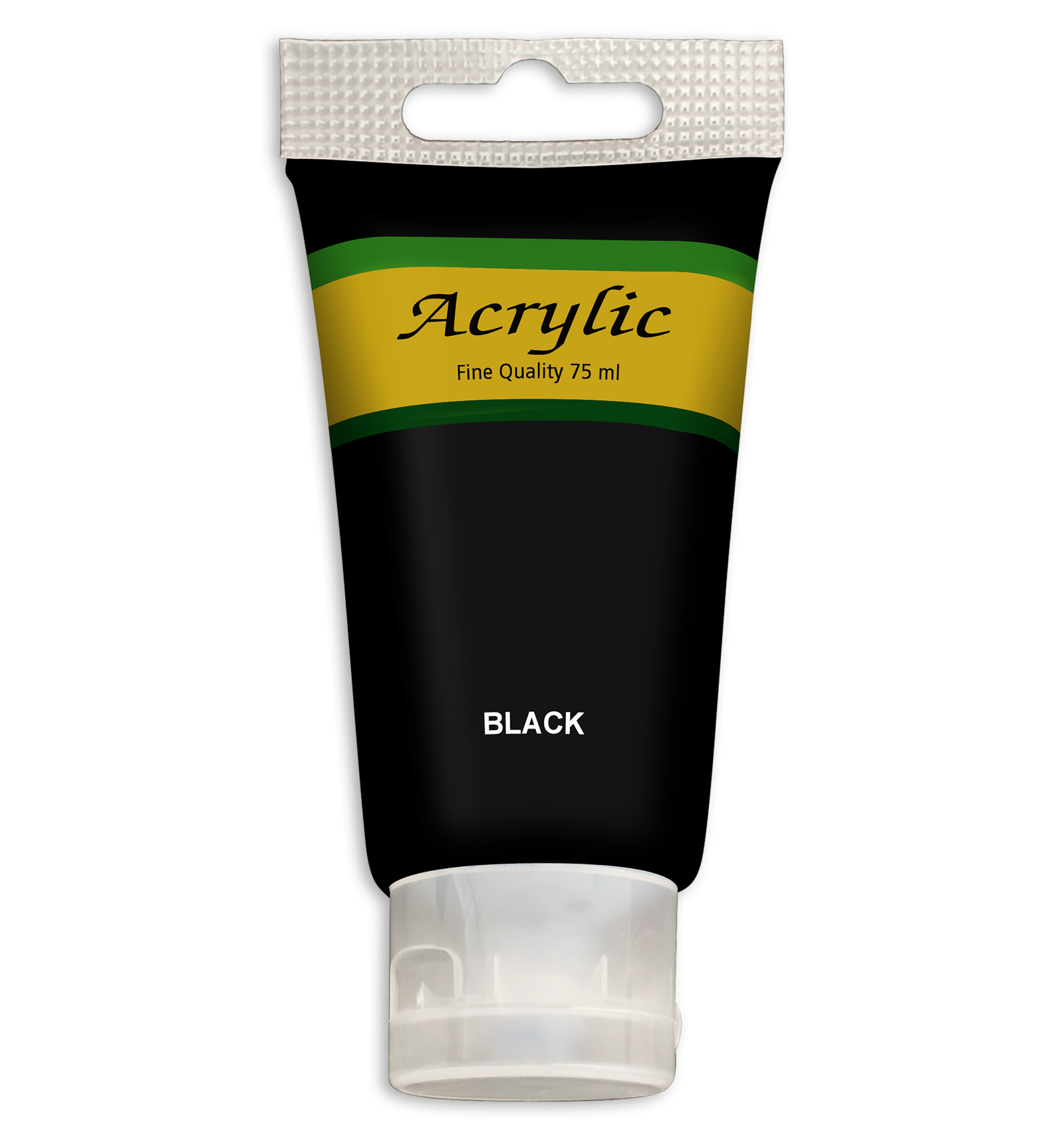 Acrylfarbe - schwarz - 75 ml