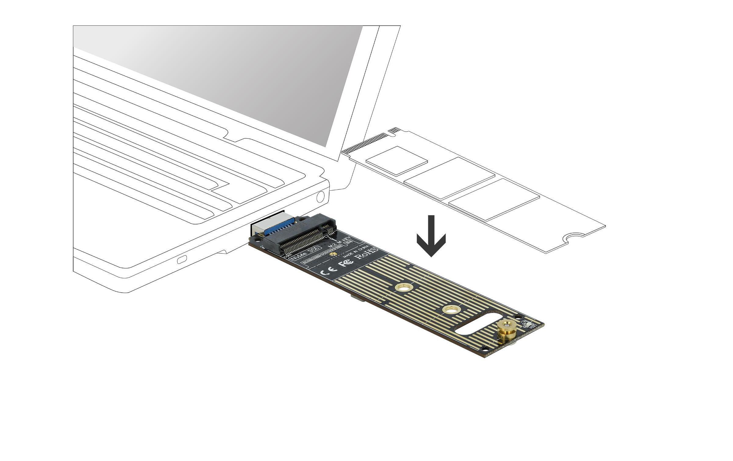 Host Bus Adapter USB3.1 Gen2 - NVME PCIe M.2 SSDDelock Konverter für M.2 NVMe PCIe SSD mit USB 3.1 Gen 2
