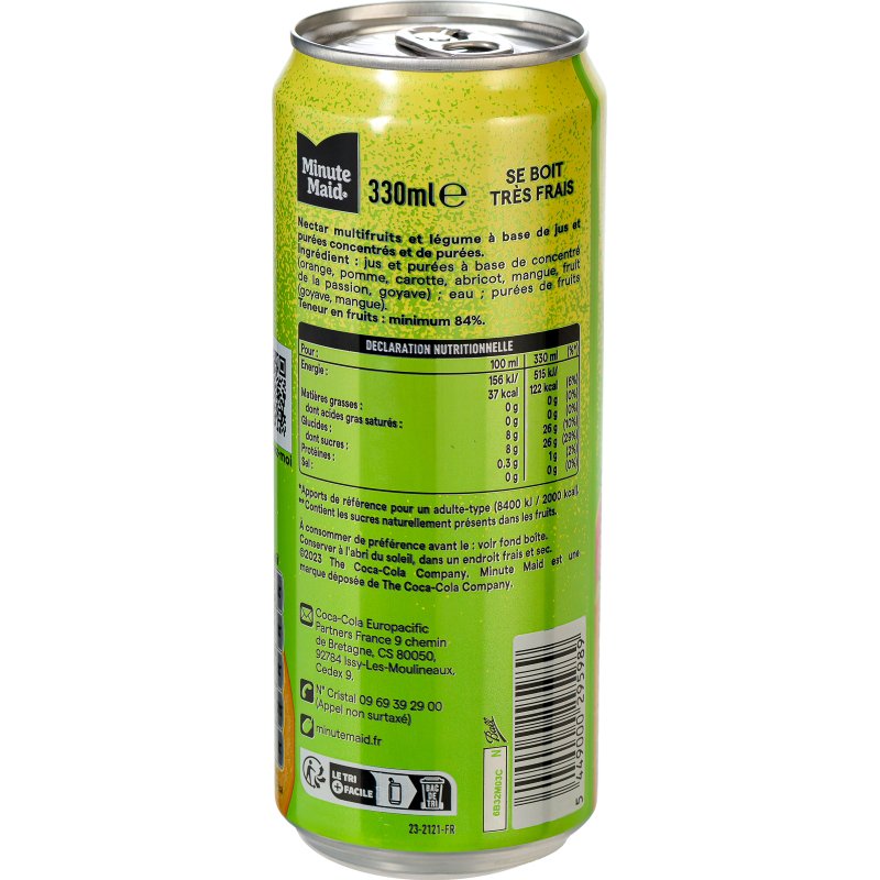 Minute Maid multifruit 33 cl - 24 canettes