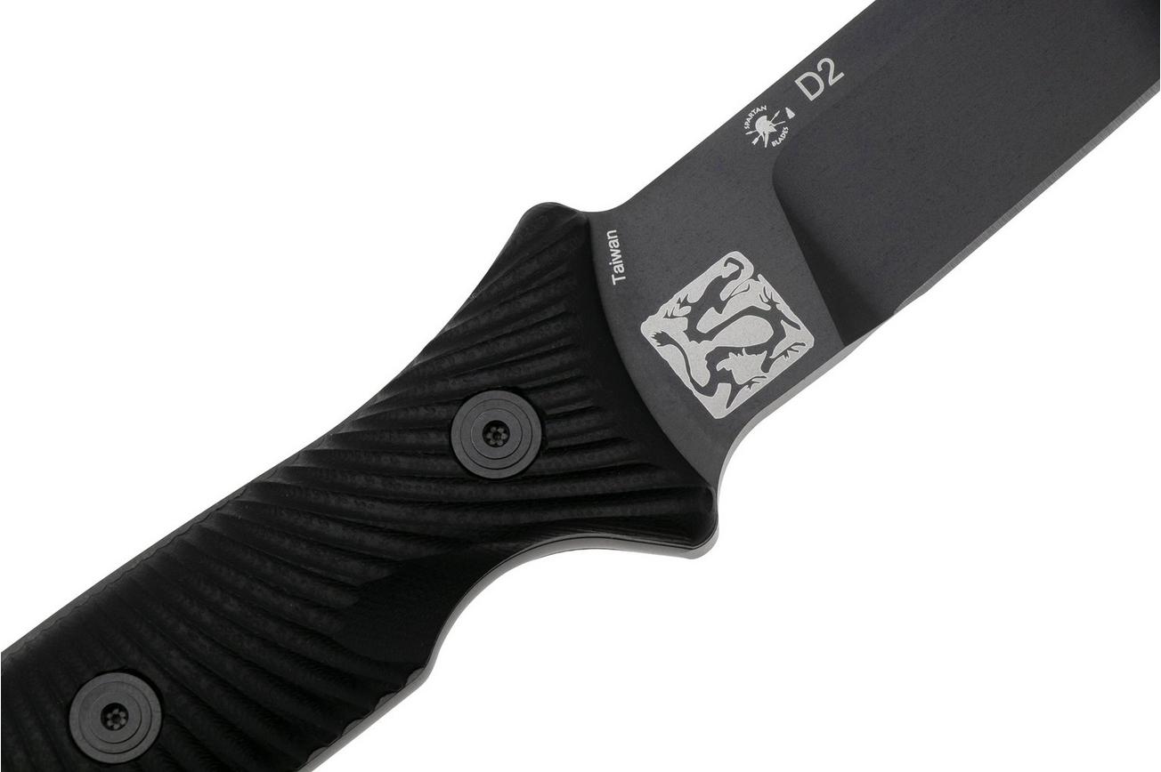 Spartan Blades Spartan-Ronin Torii, Black G10, PVD D2, tactisch mes