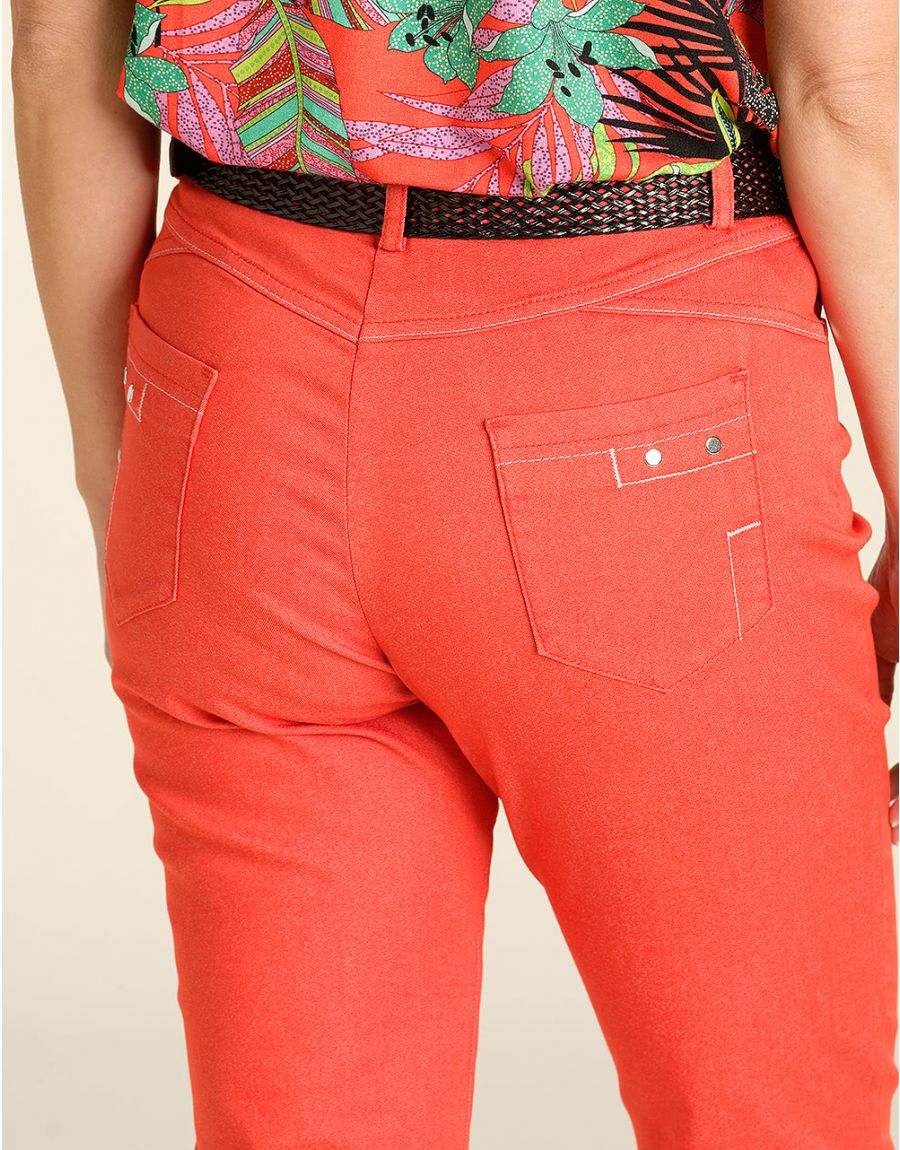 Pantalon rouge slim