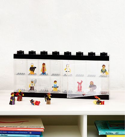 LEGO® Storage Minifiguren-Display - 16 Rum - 38 cm - Schwarz