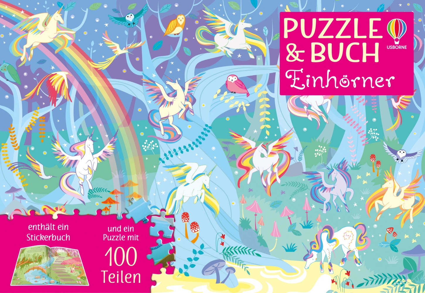 Puzzle-und-Buch-Reihe - Puzzle & Buch: Einhörner
