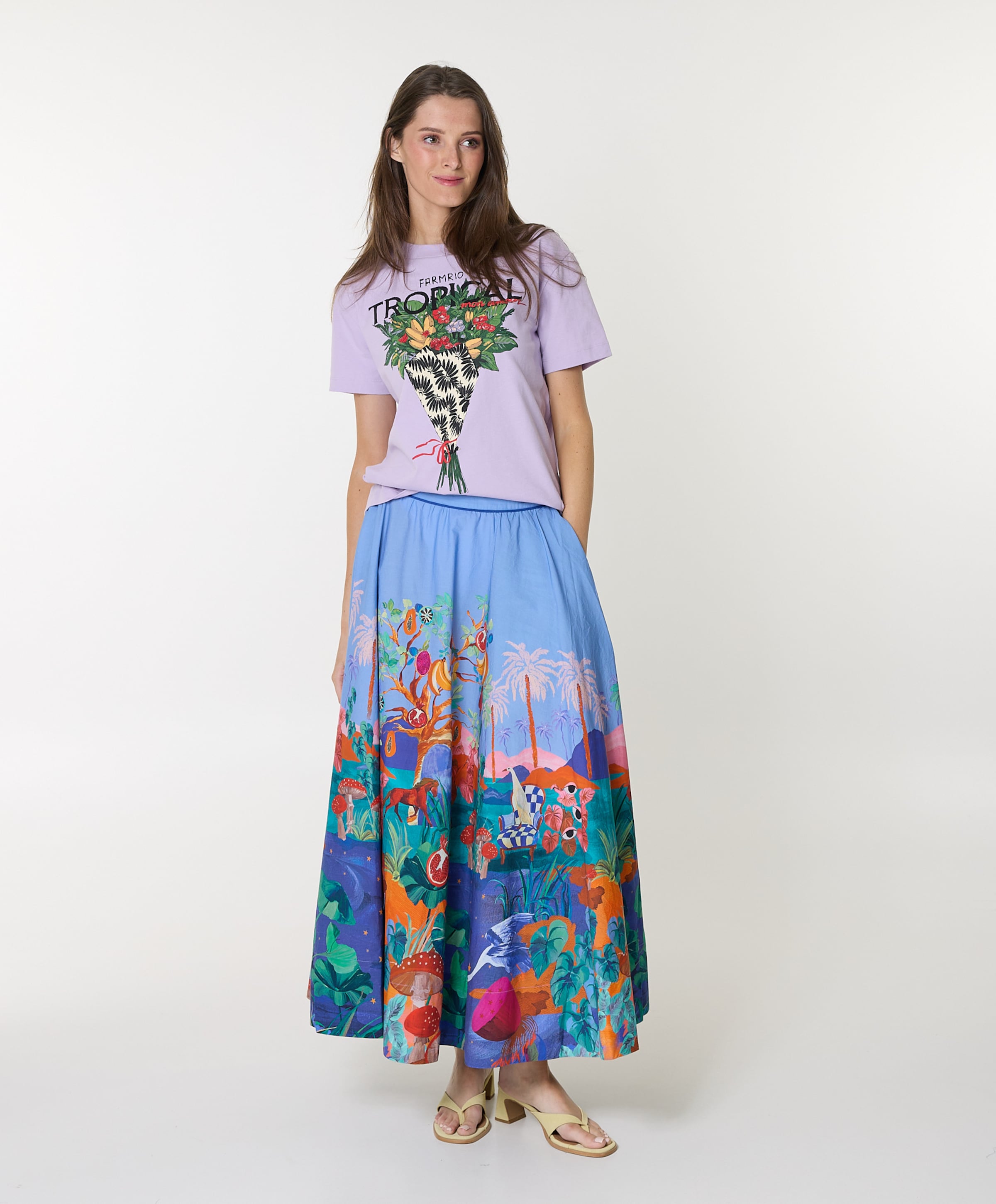 FARM Rio Dames rok blauw