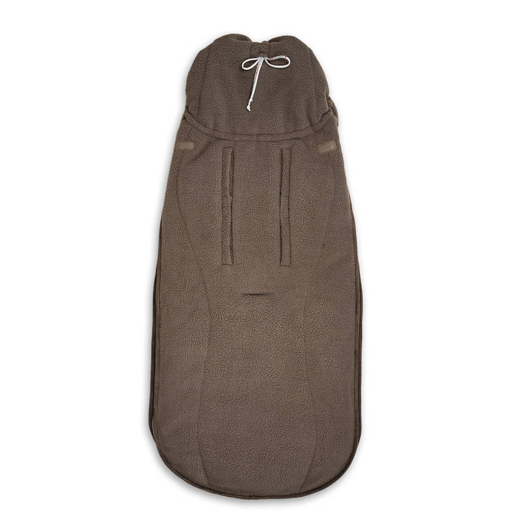 autostoel voetenzak teddy fleece bruin