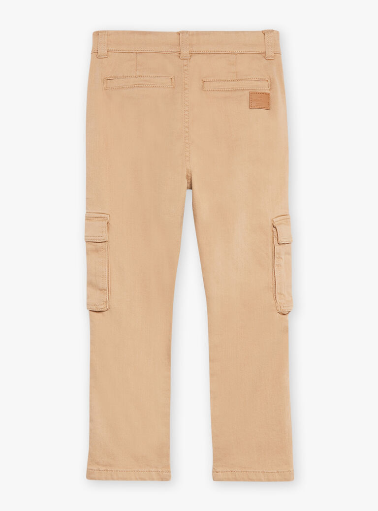 Pantalon cargo beige