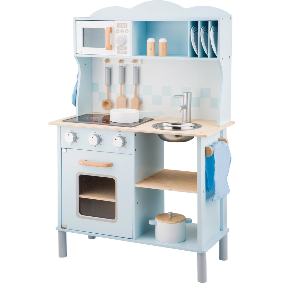 New Classic Toys Spielküche Modern mit Kochfeld, blau