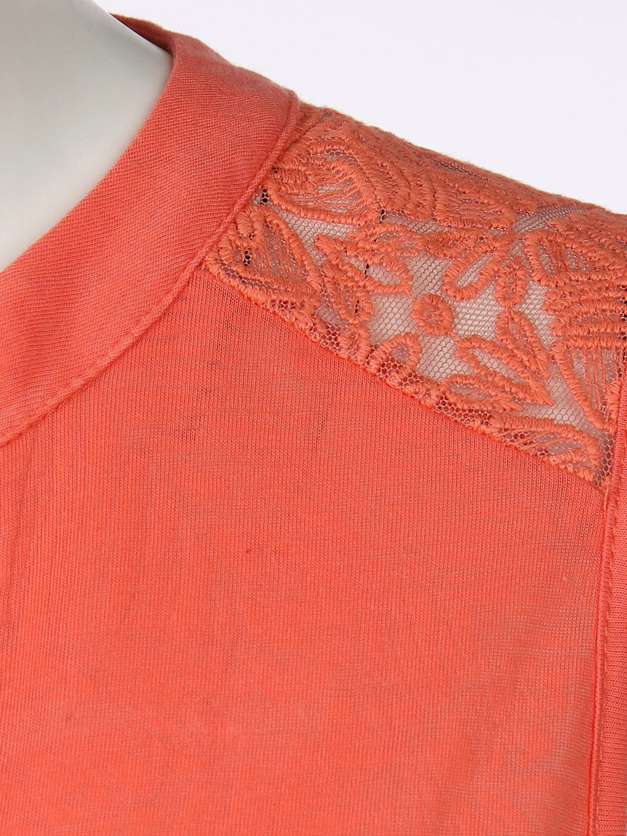 Damen Top mit Spitze und Gummibund