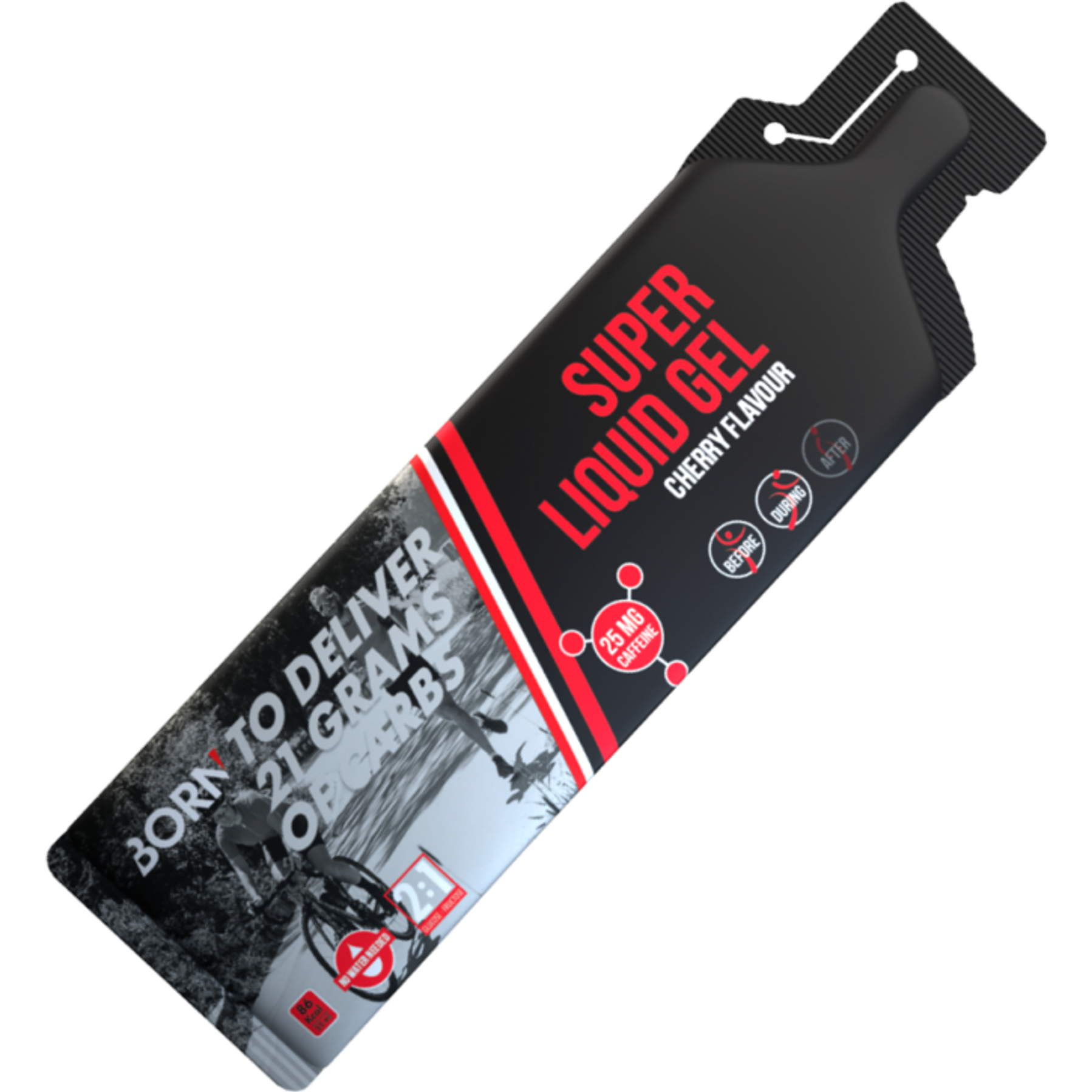 Born Super Liquid Energy Cafeïne Gel 12 Stuks Voordeelverpakking