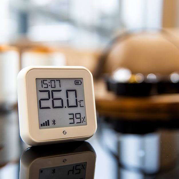 Shelly - H&T, Ivory (GEN 3) - WiFi temp-/luftfugtighedssensor
