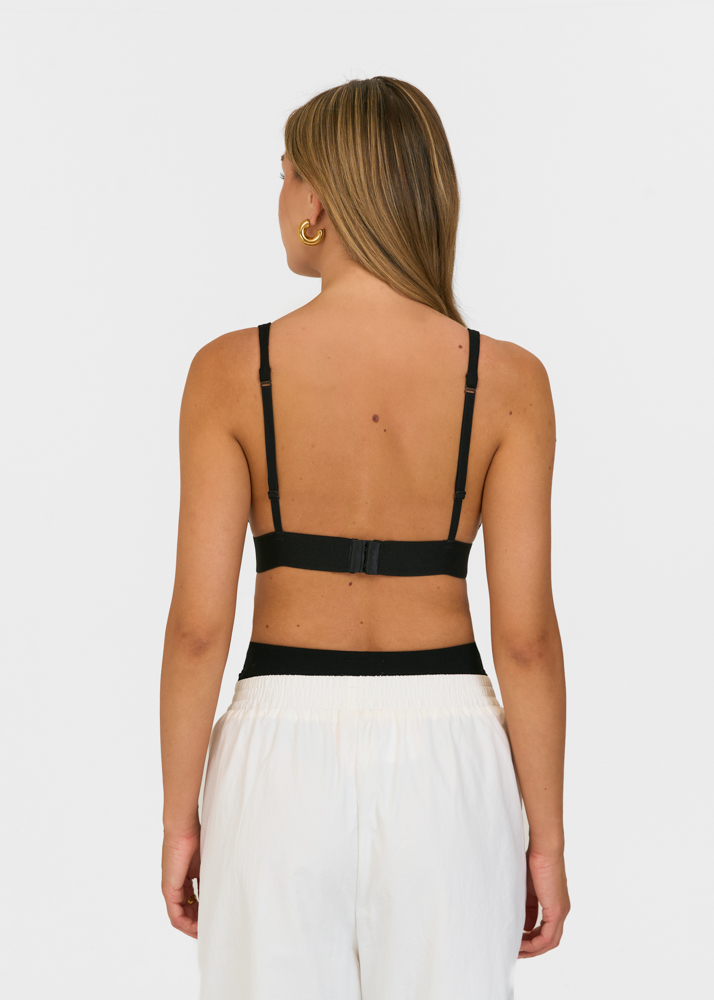 Tess v bralette zwart