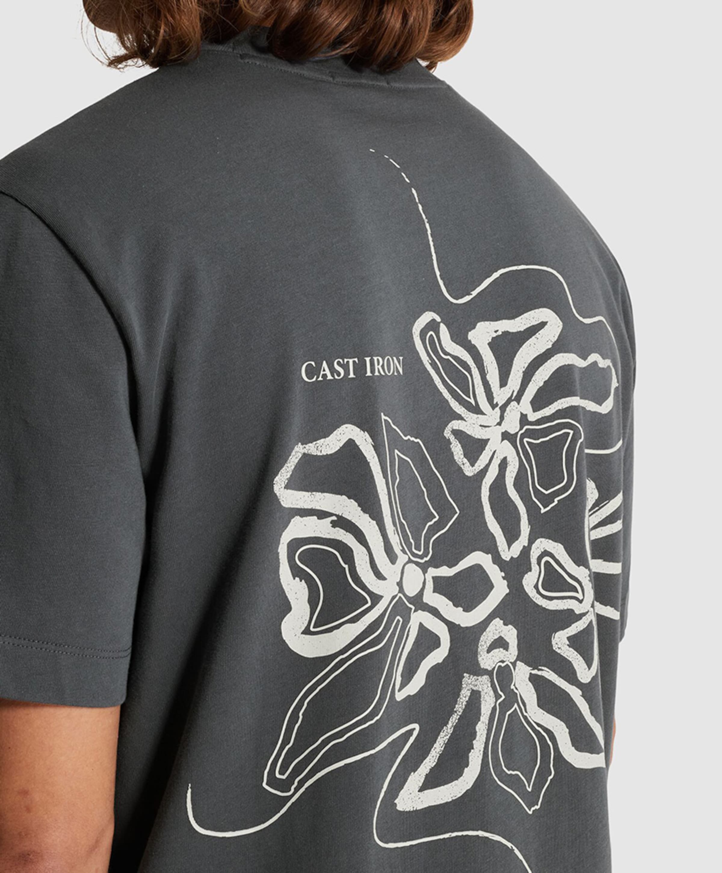 Cast Iron Heren T-shirt grijs