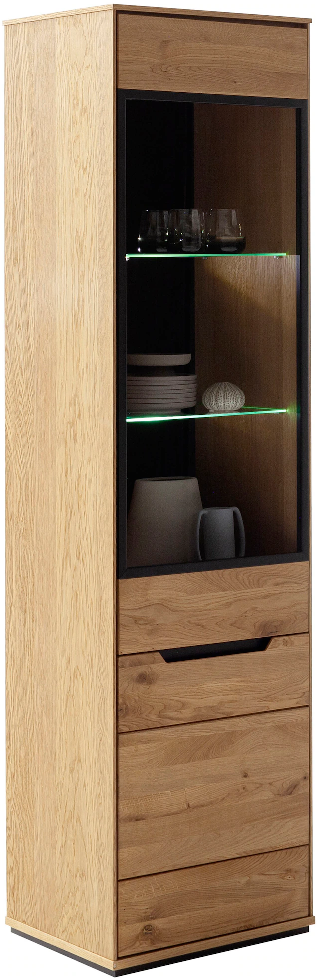 MCA living Standvitrine »Araya Vitrine« 1 Stk. tlg. Türen gedämpft