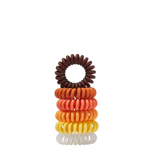 Hairlust Hold On Tight Hair Rings 6-Pack, Yellow/Orange