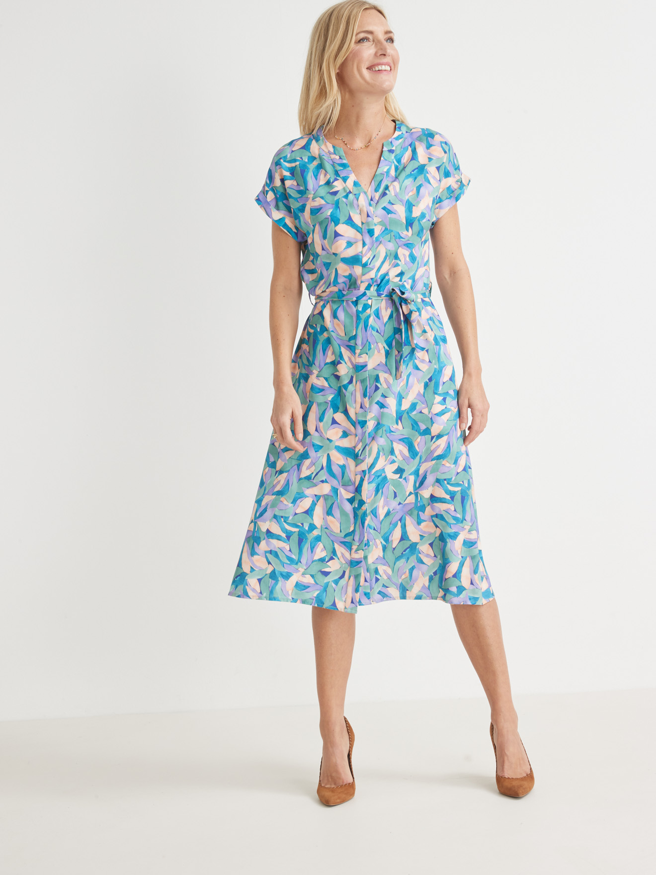Robe chic toute boutonnée