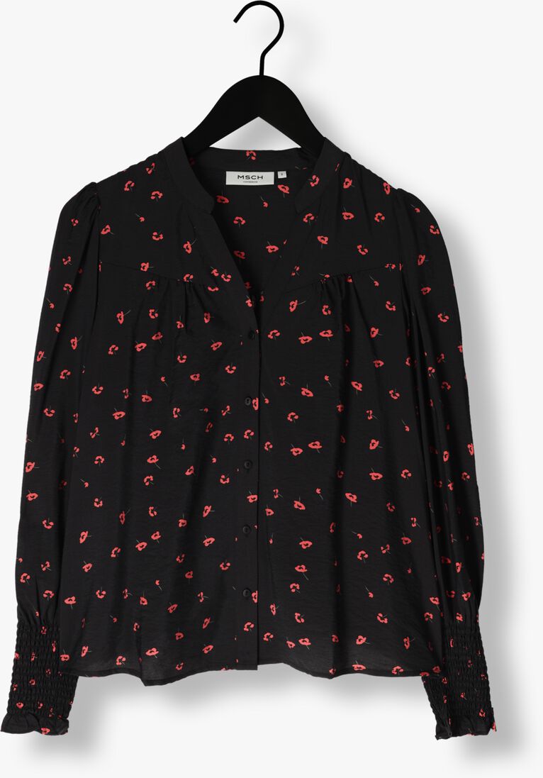 MSCH COPENHAGEN zwarte msch copenhagen blouse mschvinaya ladonna shirt aop
