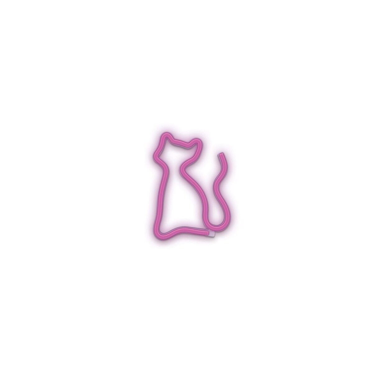 Neon-skilt - Lilla katt