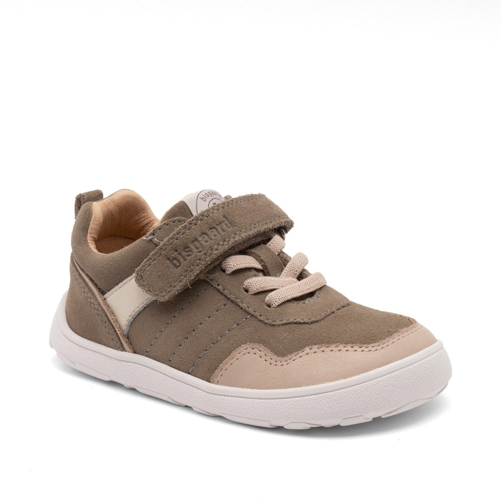 Køb Bisgaard Khaki Barefoot Baloo Velcro Sko