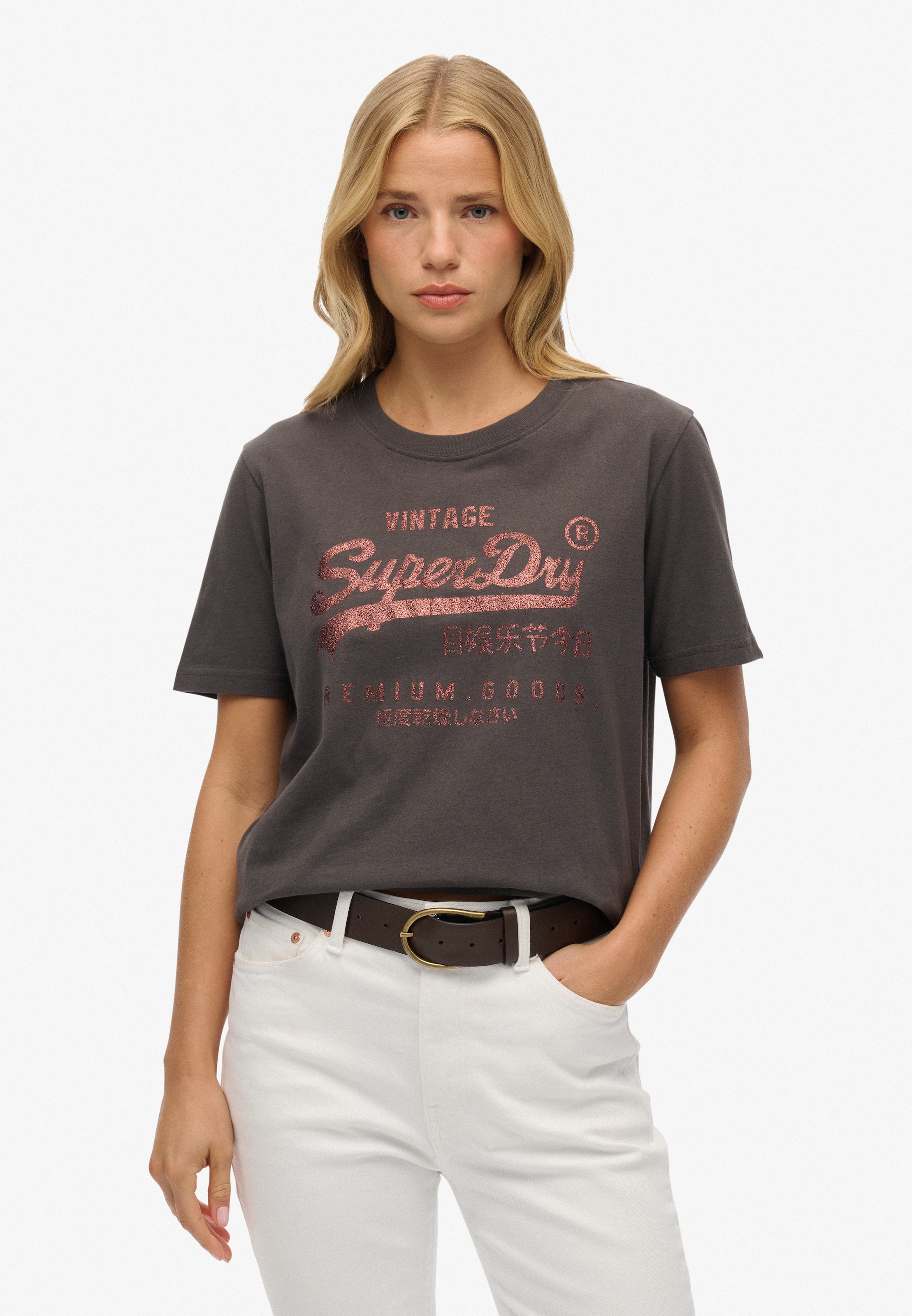 Superdry Print-Shirt »EMBELLISHED VL RELAXED TEE«