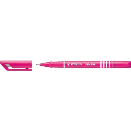 Fineliner mit gefederter Spitze - STABILO SENSOR F - fein - Einzelstift - pink