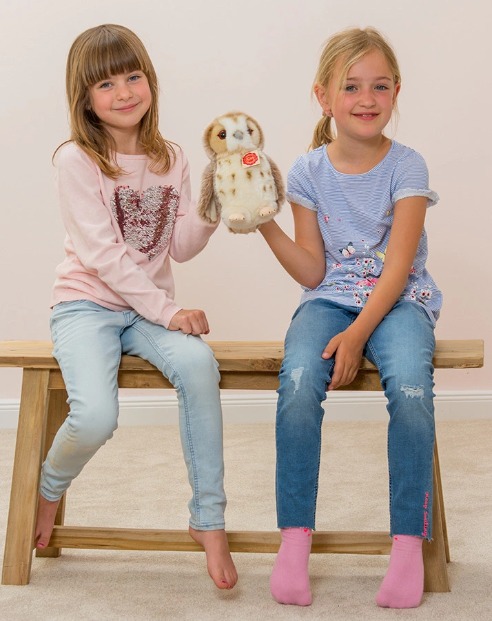 Kuscheltier EULE (20cm) stehend in beige