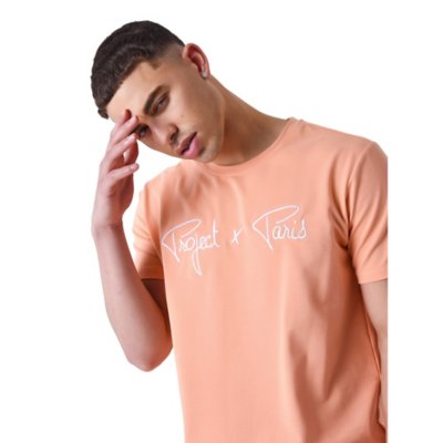 Tee-shirt à manches courtes homme Basic Broderie PROJECT X PARIS