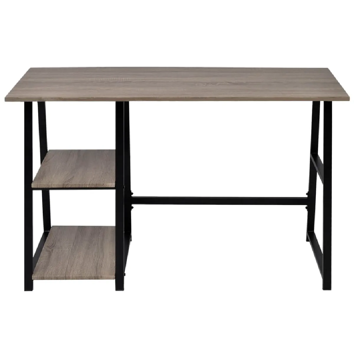 VIDAXL Bureau gris et chêne