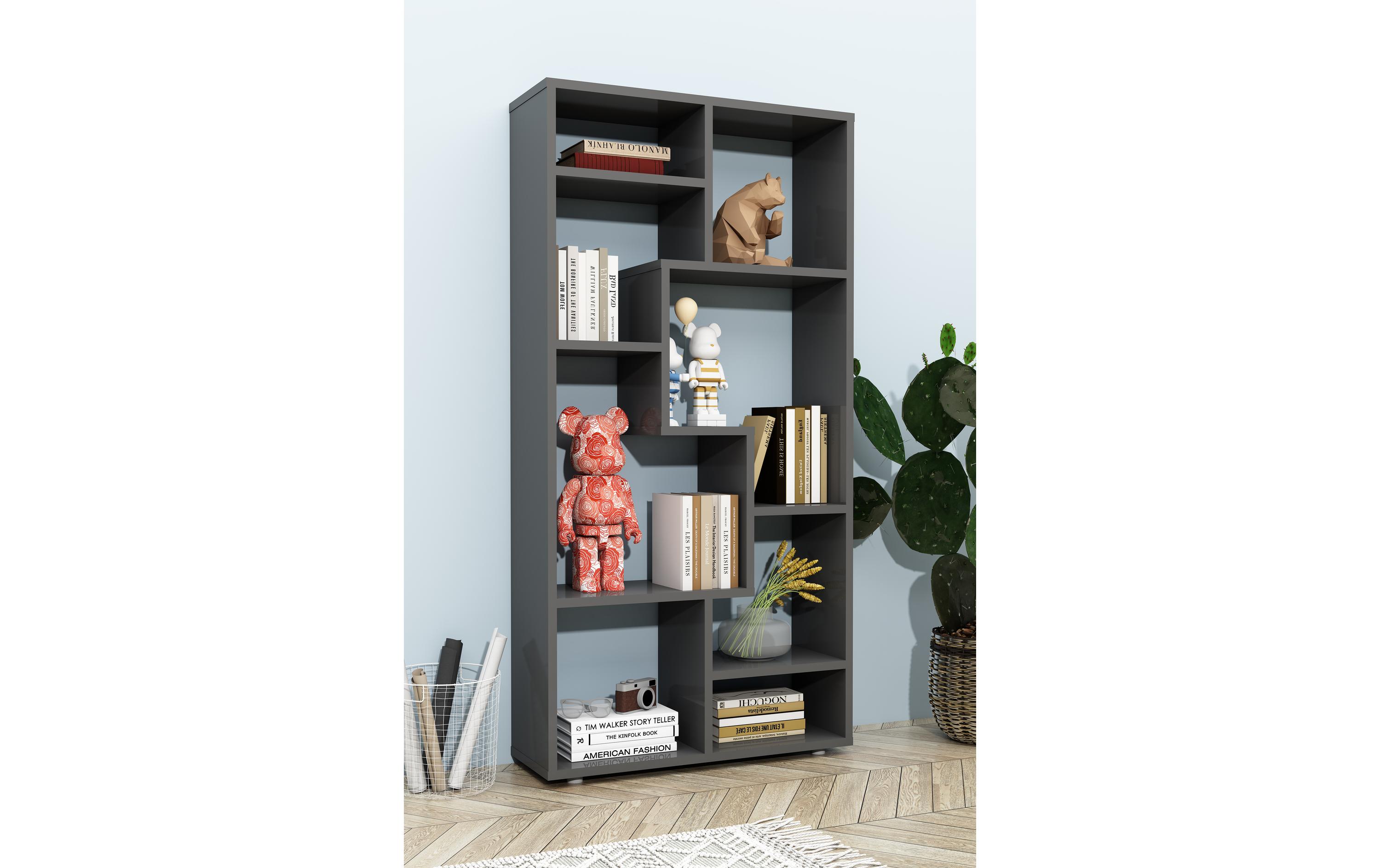 Regal Lanisa M 58 x 116 cm, AnthrazitStylisches Standregal