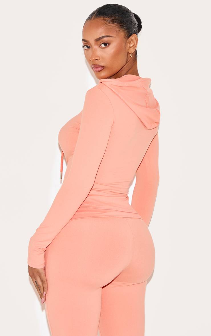 Pêche Sweat À Casynthétiqueche Zippé Moulant Sculptant Silhouette