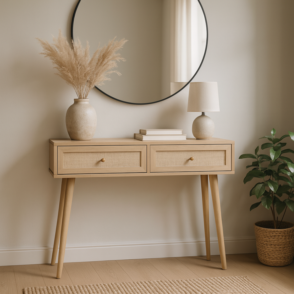 MISOU Bali Sidetable Kaptafel Make up tafel Consoletafel Haltafel W...