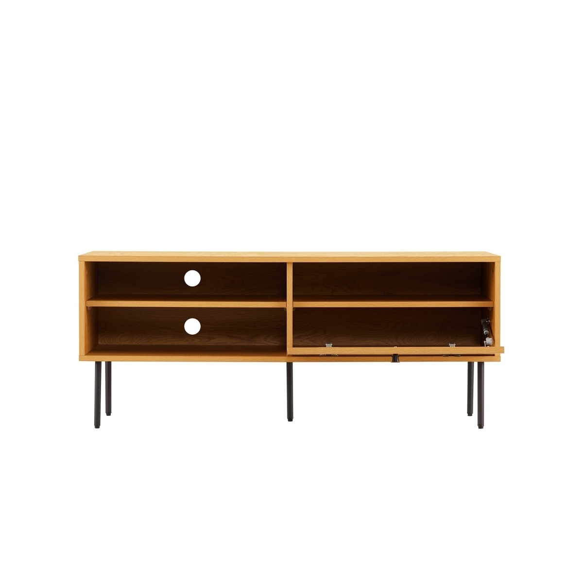 TV-bord LINE 120x40xH50cm, melamin med eikebark