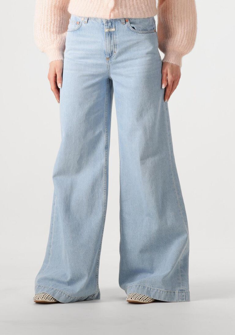 blauwe closed wide jeans glow up