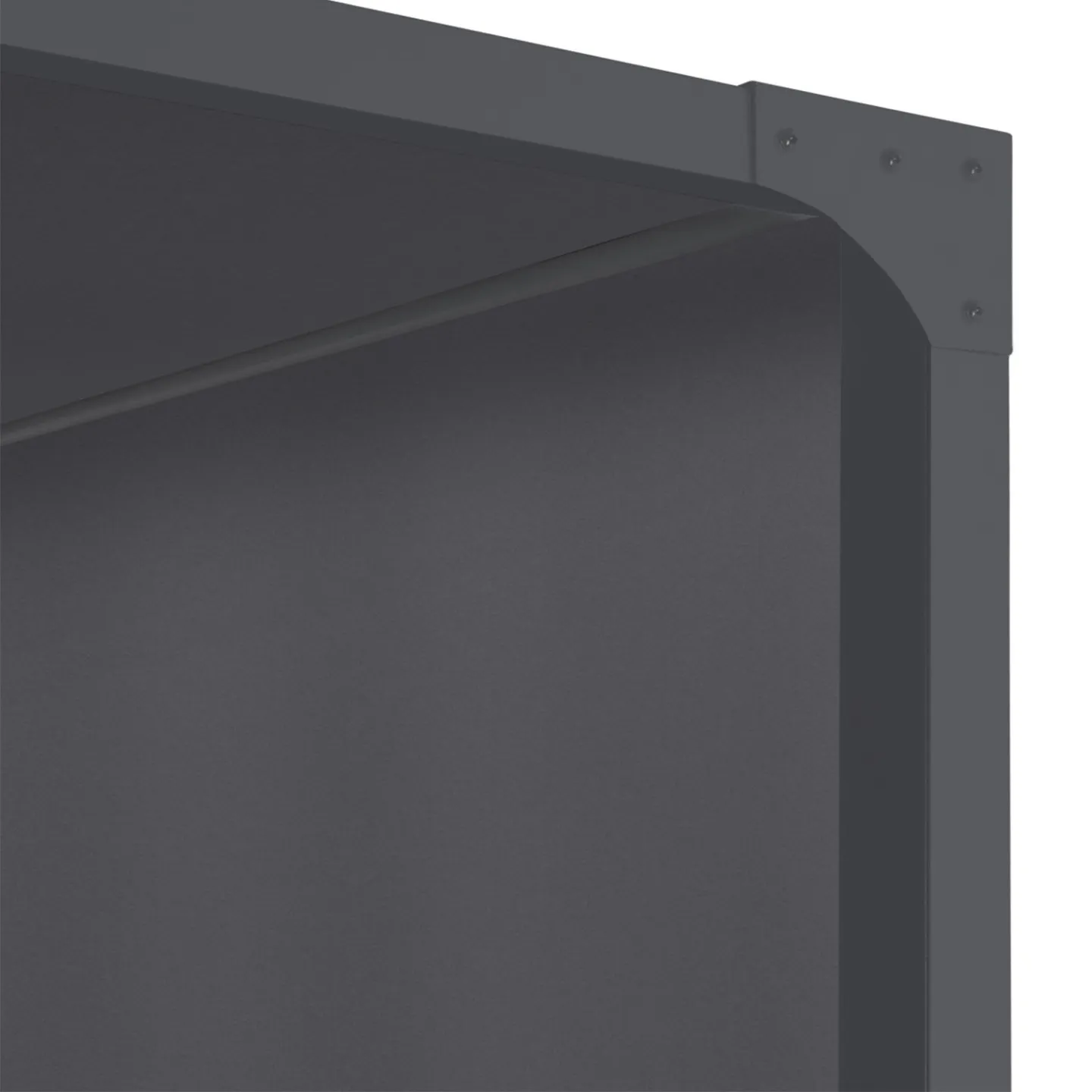 Pergola coulissante 2 pans 3x3 M belvédère de jardin toile gris anthracite