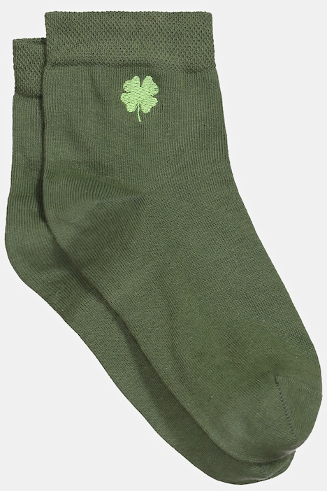 Socken, Kleeblatt-Stickerei