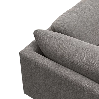 Bjorn venstrevendt sofa med pufafslutning