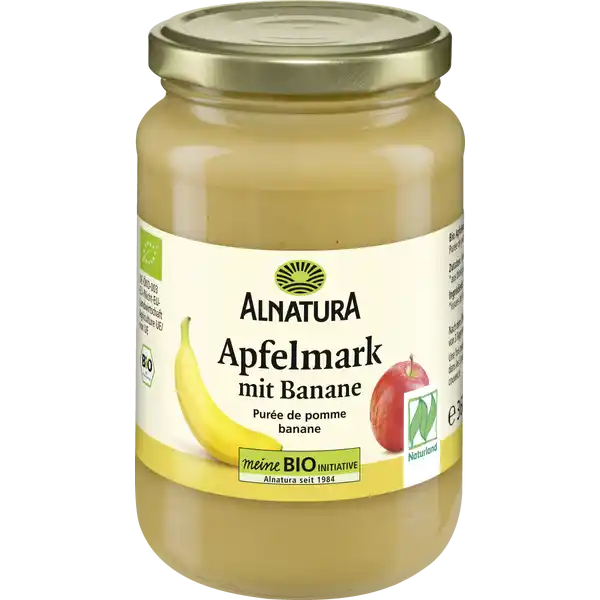 Bio Apfelmark mit Banane Naturland